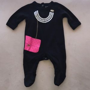 Sara Kety Pearls & Purse Footie